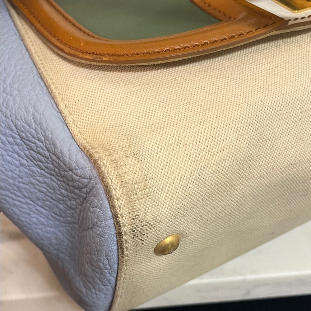 Fendi Silvana Leather and Canvas Two way bag. - Picture 11 of 16